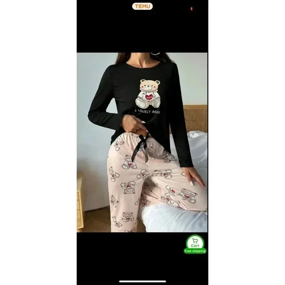 Long Sleeve Pajamas Size 6 - Picture 3 of 6